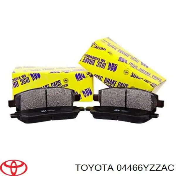 04466YZZAC Toyota Pastillas freno traseras