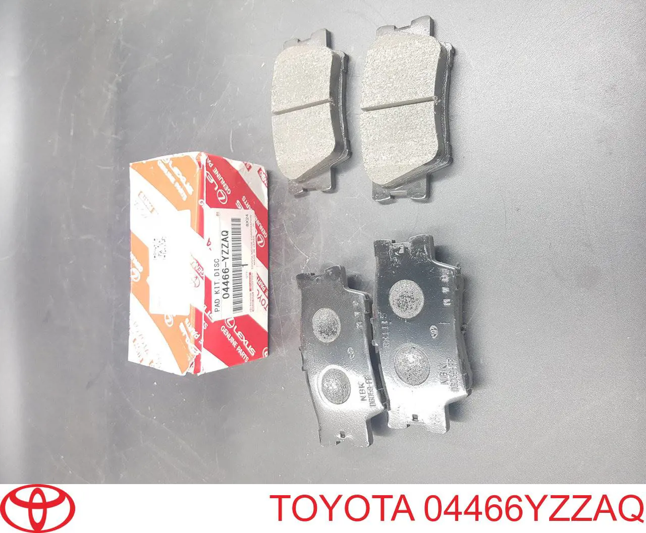 04466YZZAQ Toyota Pastillas traseras