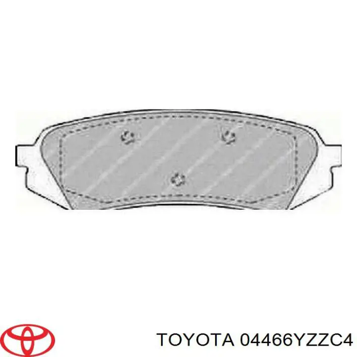 Comprar 04466YZZC4 Toyota Pastillas de freno traseras