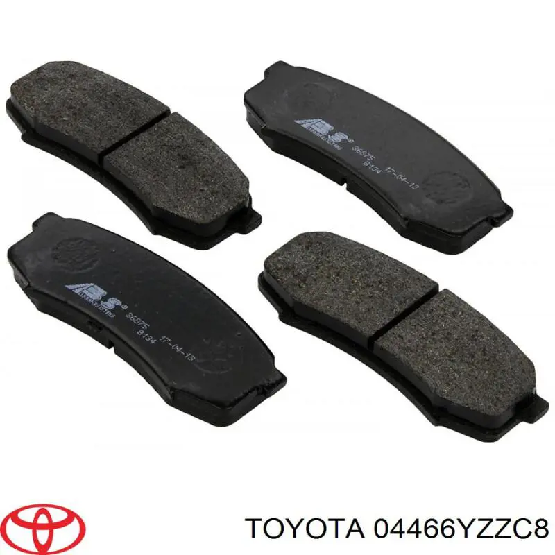 Comprar 04466YZZC8 Toyota Pastillas de freno traseras
