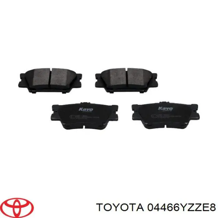 Pastillas traseras de freno Toyota 04466YZZE8 precio, desde 17,39 EUR