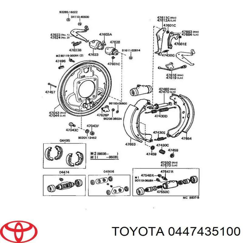 0447435100 Toyota