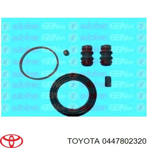 0447802320 Toyota Kit de reparación de pinzas