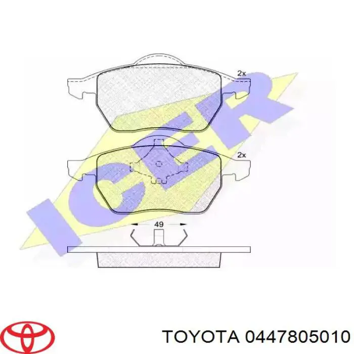  Toyota 0447805010 precio, desde 72,01 EUR