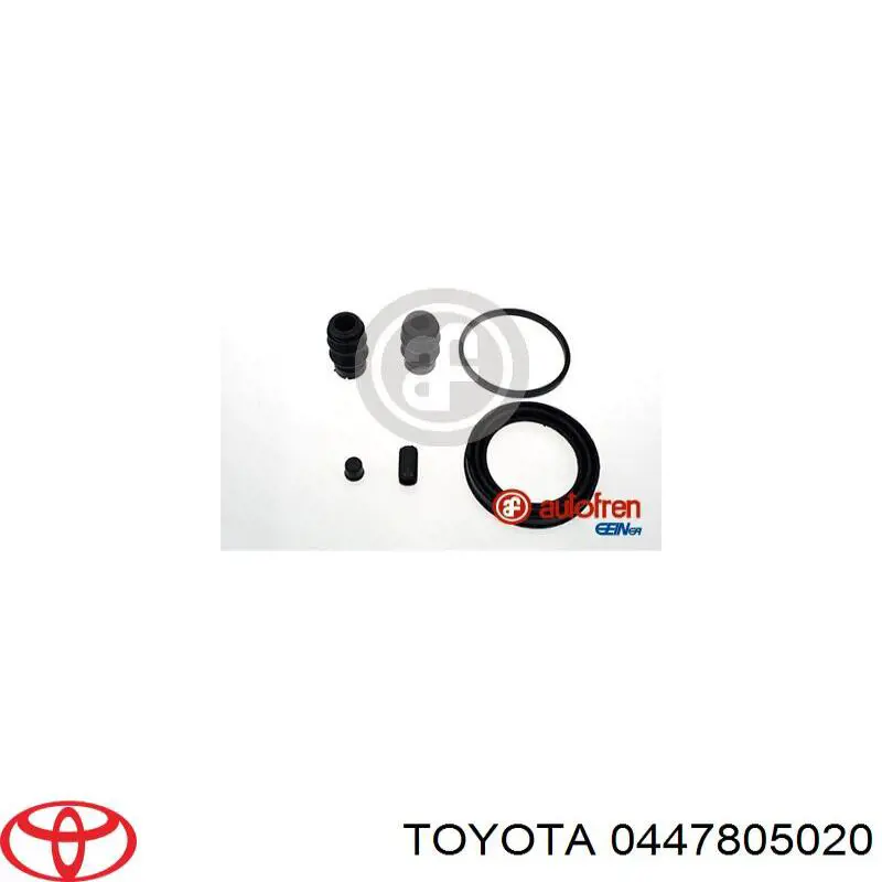 0447805020 Toyota juego de reparación, pinza de freno delantero