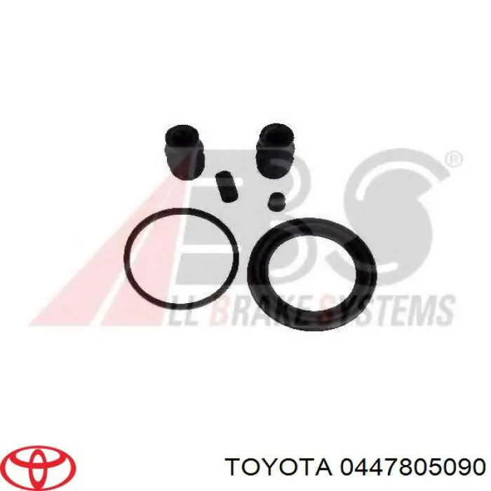 0447805090 Toyota juego de reparación, pinza de freno delantero