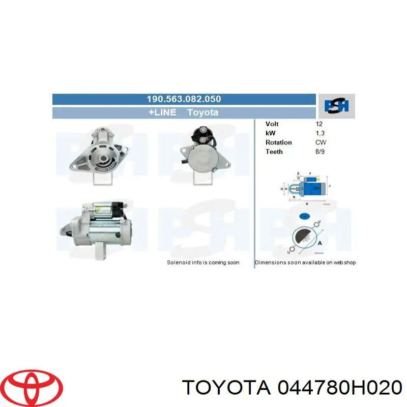 044780H020 Toyota