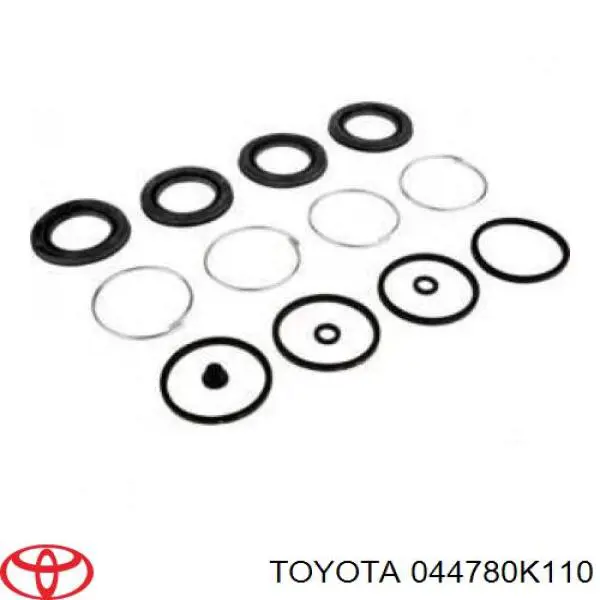 044780K110 Toyota juego de reparación, pinza de freno delantero