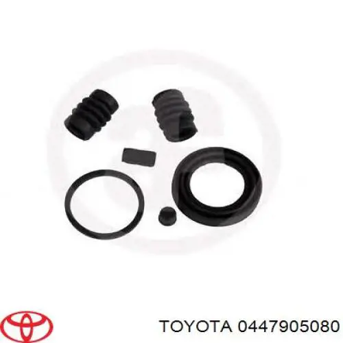 0447905080 Toyota juego de reparación, pinza de freno trasero