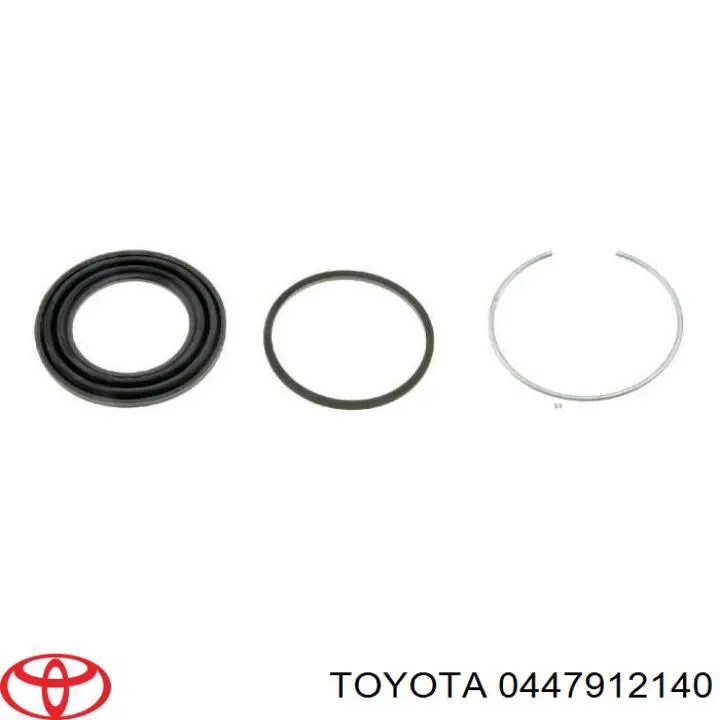 0447912140 Toyota juego de reparación, pinza de freno delantero