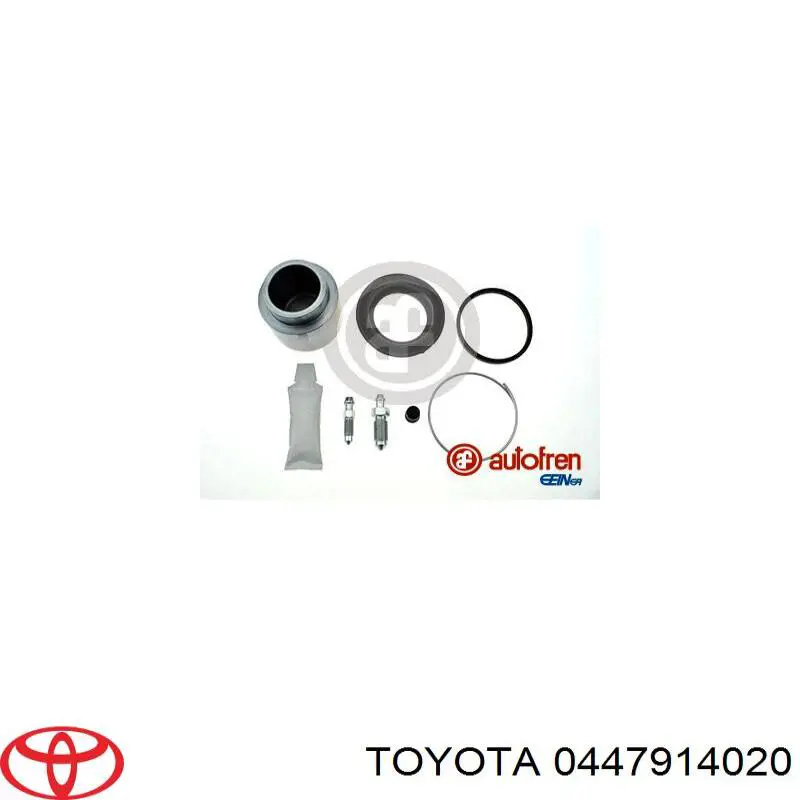 447914020 Toyota juego de reparación, pinza de freno delantero