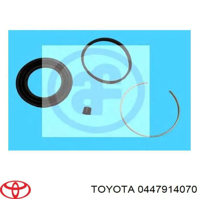 0447914070 Toyota juego de reparación, pinza de freno delantero