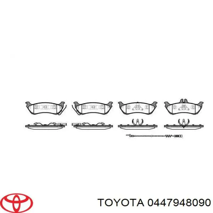 Comprar 044790E010 Toyota Juego de reparación, pinza de freno trasero