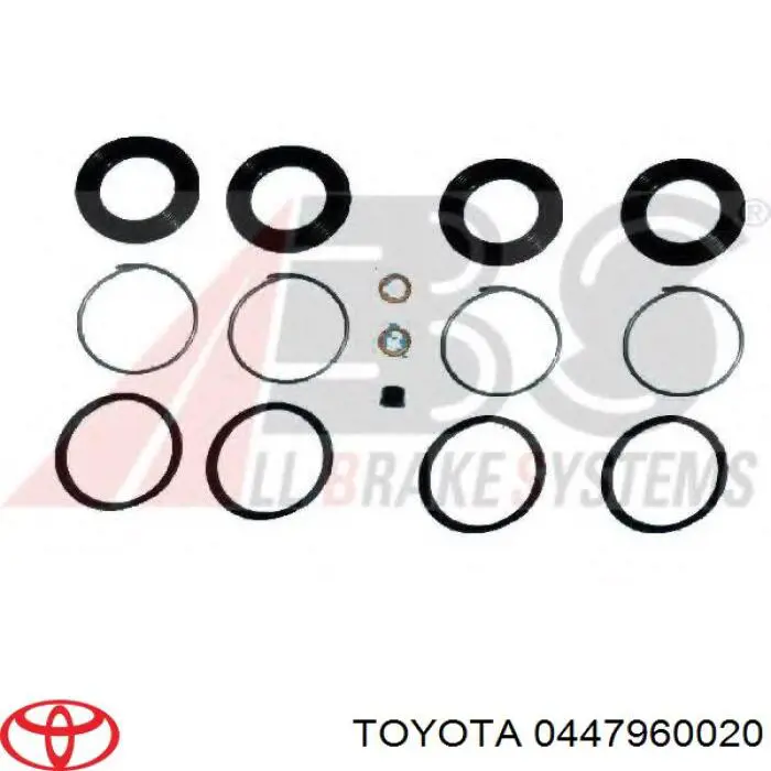 Kit de reparación, pinza de freno delantero Toyota 0447960020 precio, desde 15,21 EUR