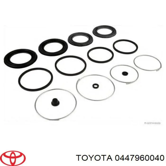 0447960040 Toyota juego de reparación, pinza de freno delantero