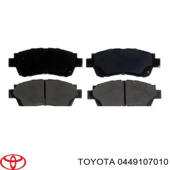 0449107010 Toyota pastillas de freno delanteras