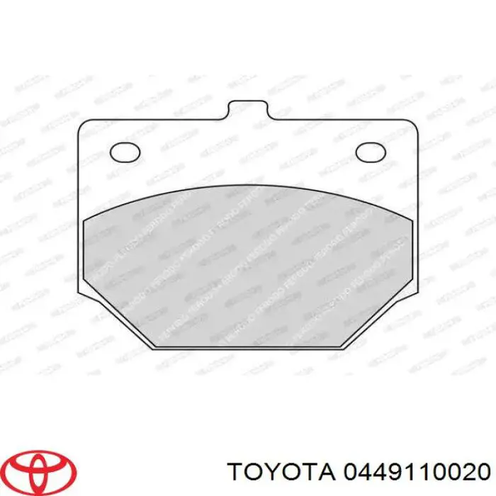 04491-10020 Toyota pastillas de freno delanteras