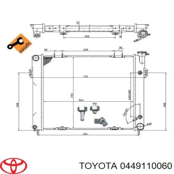 0449110060 Toyota pastillas de freno delanteras