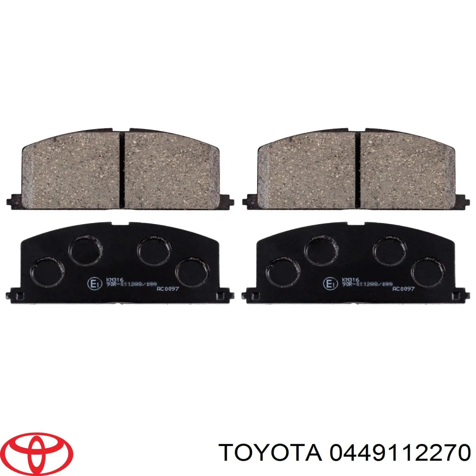 0449112270 Toyota pastillas de freno delanteras