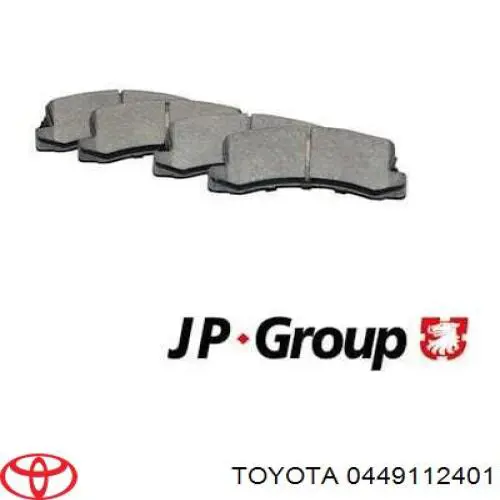 0449112401 Toyota pastillas de freno delanteras