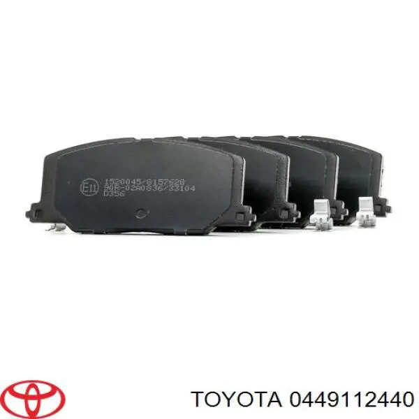 0449112440 Toyota pastillas de freno delanteras