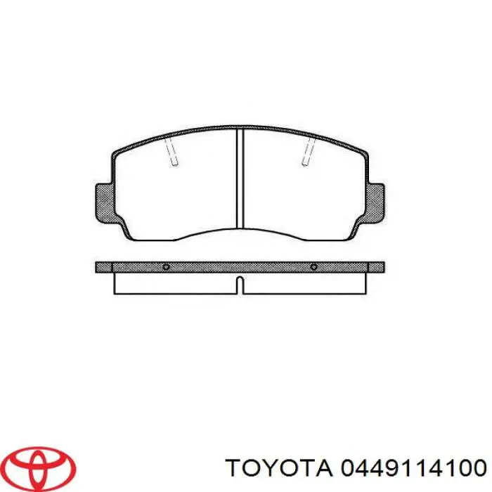 0449114100 Toyota pastillas de freno delanteras