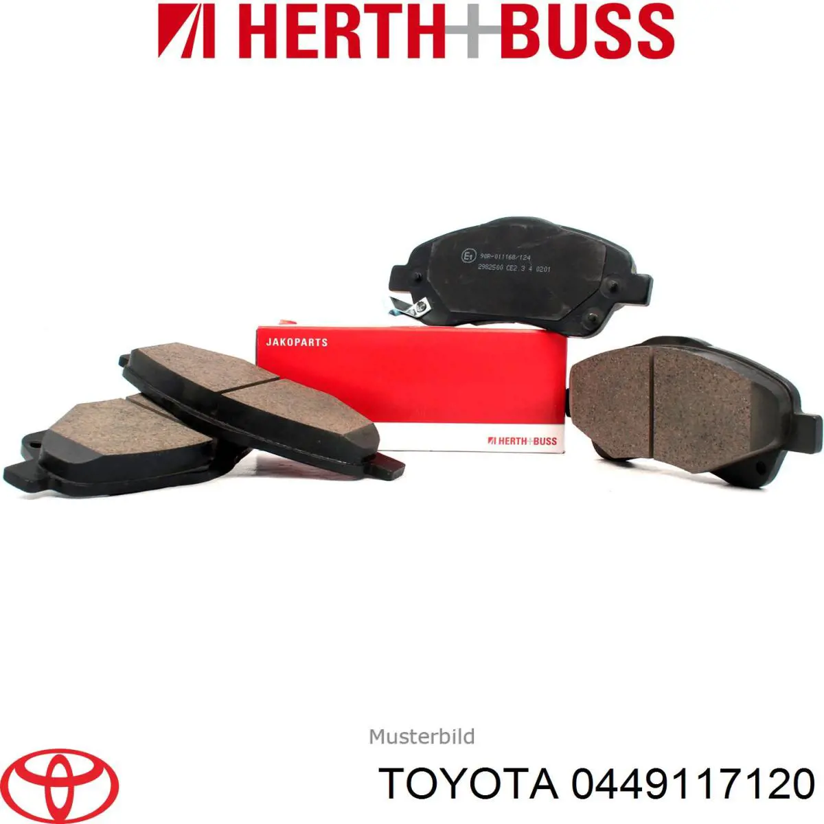 0449117120 Toyota pastillas de freno delanteras