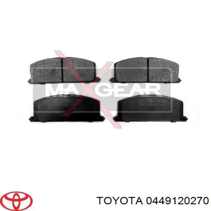 0449120270 Toyota pastillas de freno delanteras