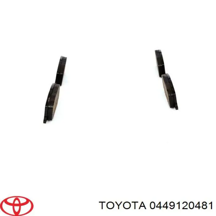 0449120481 Toyota pastillas de freno delanteras