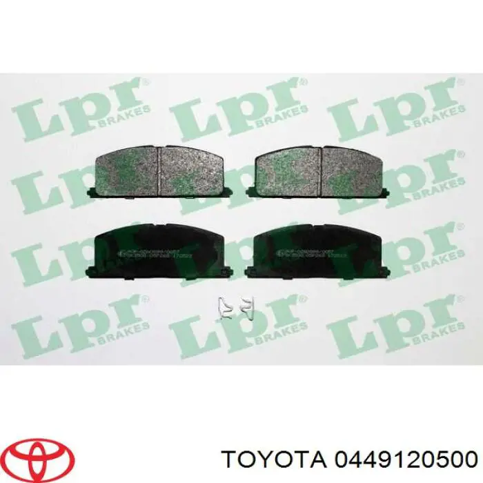 0449120500 Toyota pastillas de freno delanteras