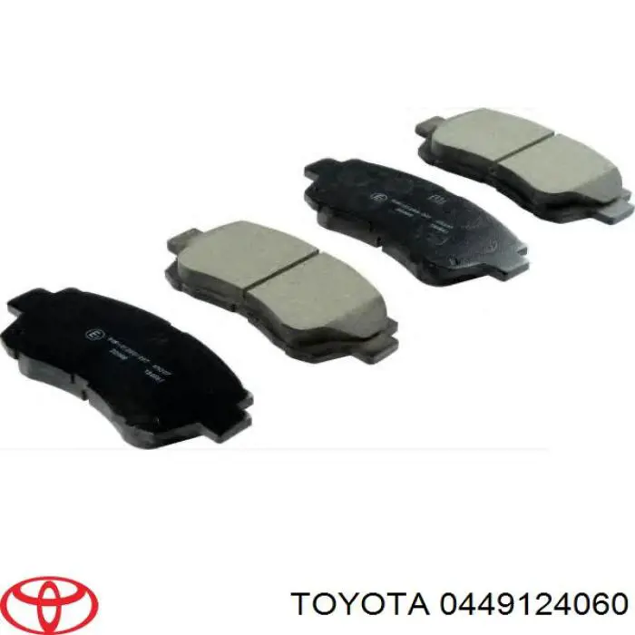 0449124060 Toyota pastillas de freno delanteras