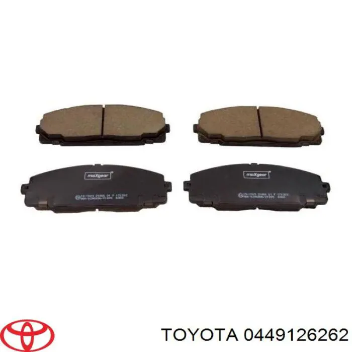 0449126262 Toyota pastillas de freno delanteras