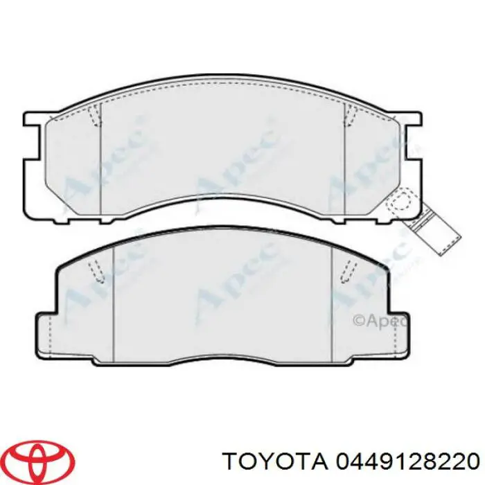 0449128220 Toyota pastillas de freno delanteras