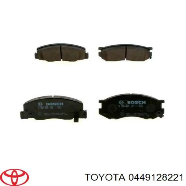 0449128221 Toyota pastillas de freno delanteras