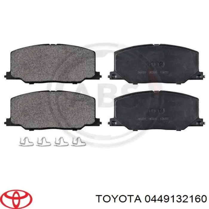 0449132160 Toyota pastillas de freno delanteras