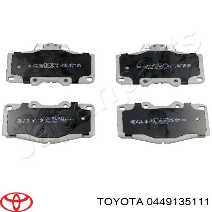 0449135111 Toyota pastillas de freno delanteras