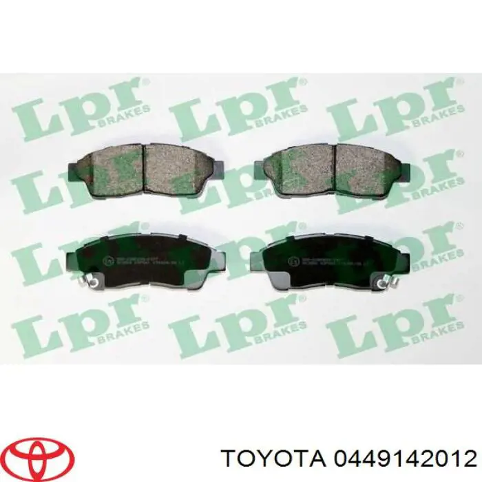 0449142012 Toyota pastillas de freno delanteras