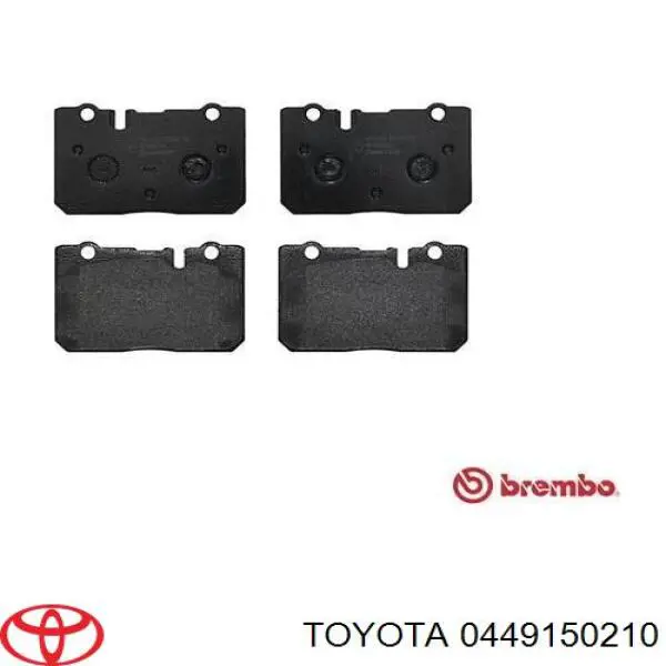 0449150210 Toyota pastillas de freno delanteras