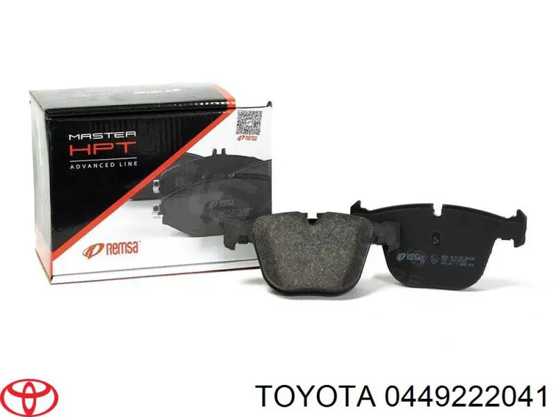 0449222041 Toyota pastillas de freno traseras