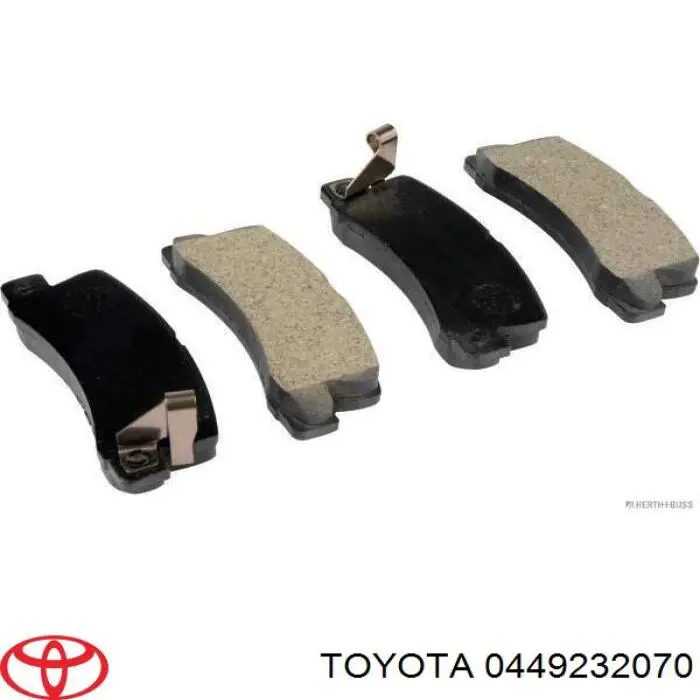 0449232070 Toyota pastillas de freno traseras