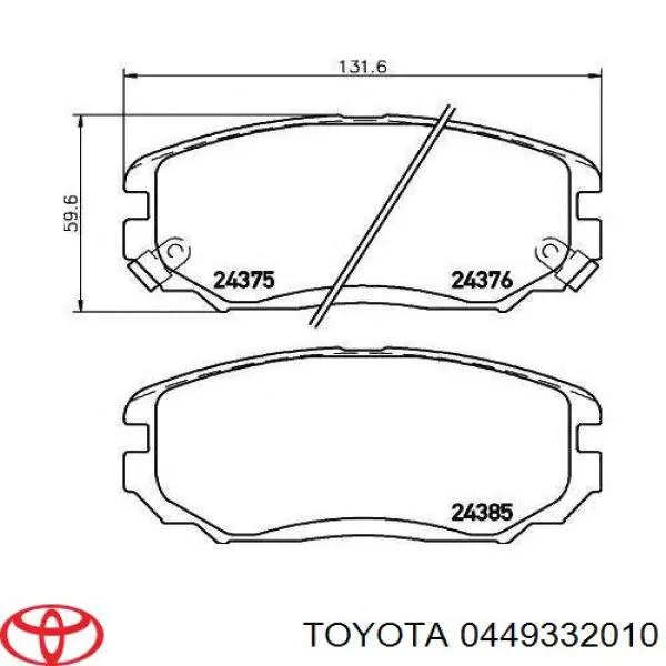 Kit de reparación, cilindro de freno principal Toyota 0449332010 precio, desde 173,83 EUR