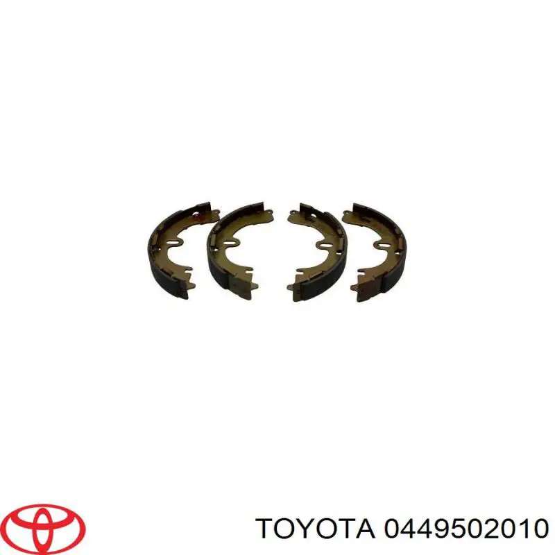 0449502010 Toyota zapatas de frenos de tambor traseras