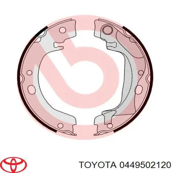 Comprar 0449502120 Toyota Zapatas de freno
