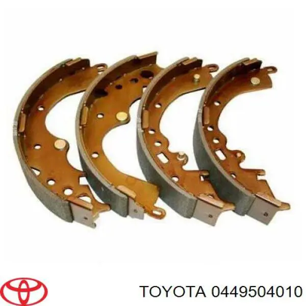 0449504010 Toyota zapatas de frenos de tambor traseras