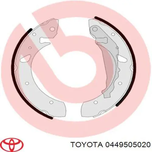 Zapatas de freno de tambor traseras Toyota 0449505020 precio, desde 24,43 EUR