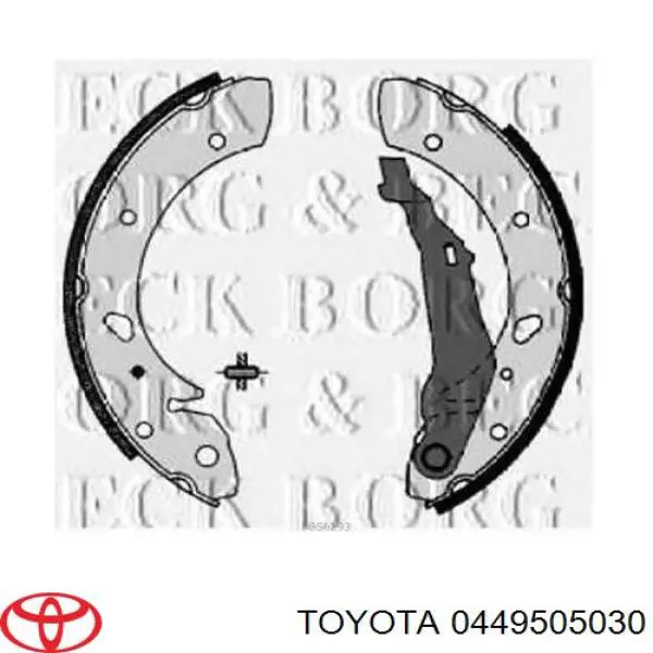 Zapatas de freno de tambor traseras Toyota 0449505030 precio, desde 27,09 EUR