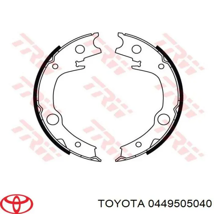 Comprar 0449505040 Toyota Juego de zapatas de frenos, freno de estacionamiento