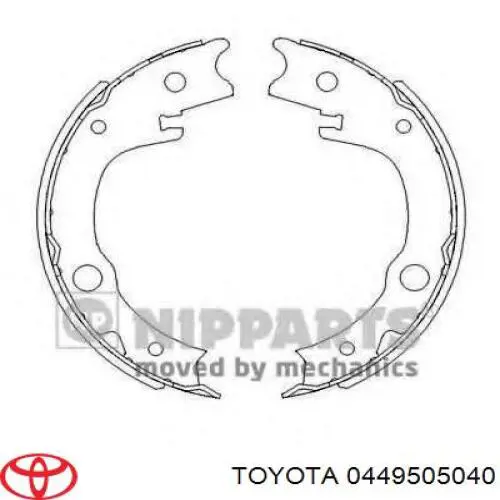 Zapatas de freno de mano Toyota 0449505040 precio, desde 25,14 EUR