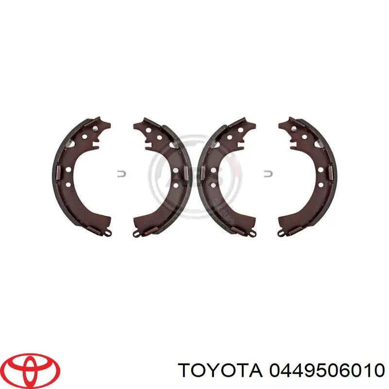 0449533030 Toyota Zapatas de freno de tambor traseras