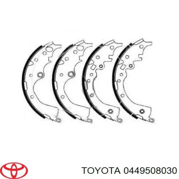 Zapatas de frenos de tambor traseras Toyota Sienna (L2)